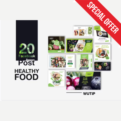 20 Facebook Post Banners Healthy Food