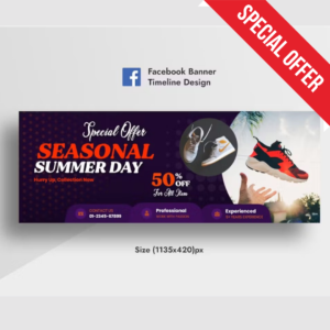 Promotional Shoes AD Banner Facebook
