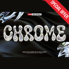 Chrome Holographic Metal 3D
