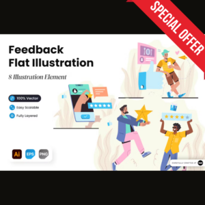 Feedback Flat Illustration