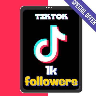 TIKTOK 1k ( 1000 ) FOLLOWERS 