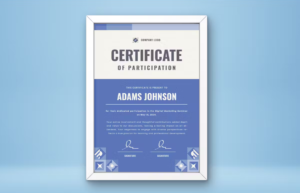 Modern Geometric Certificate Template